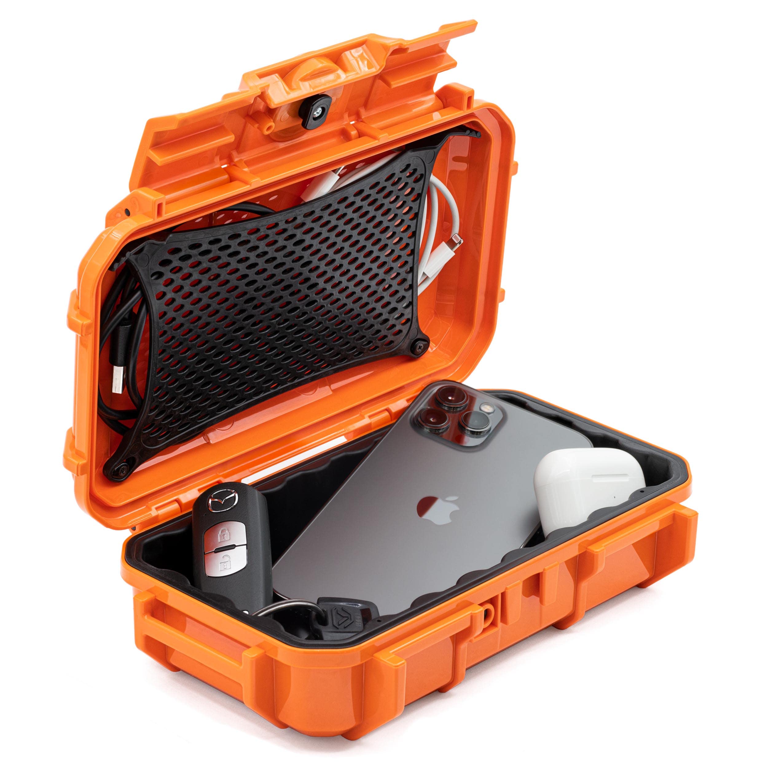 Seahorse 56 Portable Waterproof Dry Box Hard Protective Micro Case - Mil Spec/USA Made / IP67 Waterproof/Lockable/Airtight/Smell