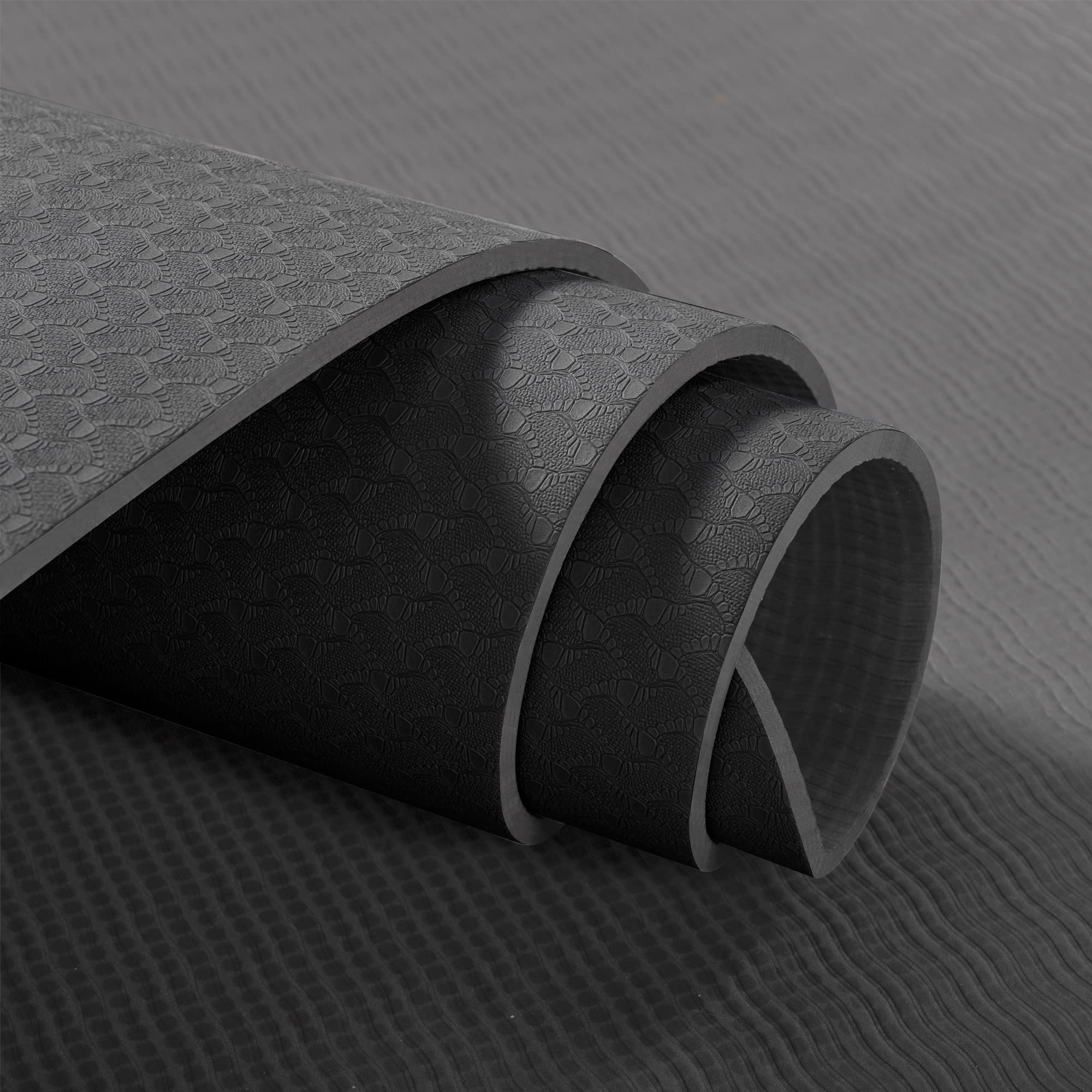 Umineux Yoga Mat Extra Thick 1/3'' Non Slip Yoga Mats For Women With Alignment Marks Eco Friendly Tpe Fitness Exercise Mat With