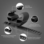 Black Harp Silicone Bike Phone Holder Designed For Peloton And Exercise Bike- Cell Phone Mount For Stationary Exercise Bike Acce