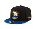 Nba Golden State Warriors Men'S 2-Tone 59Fifty Fitted Cap , Black , 7 1/2