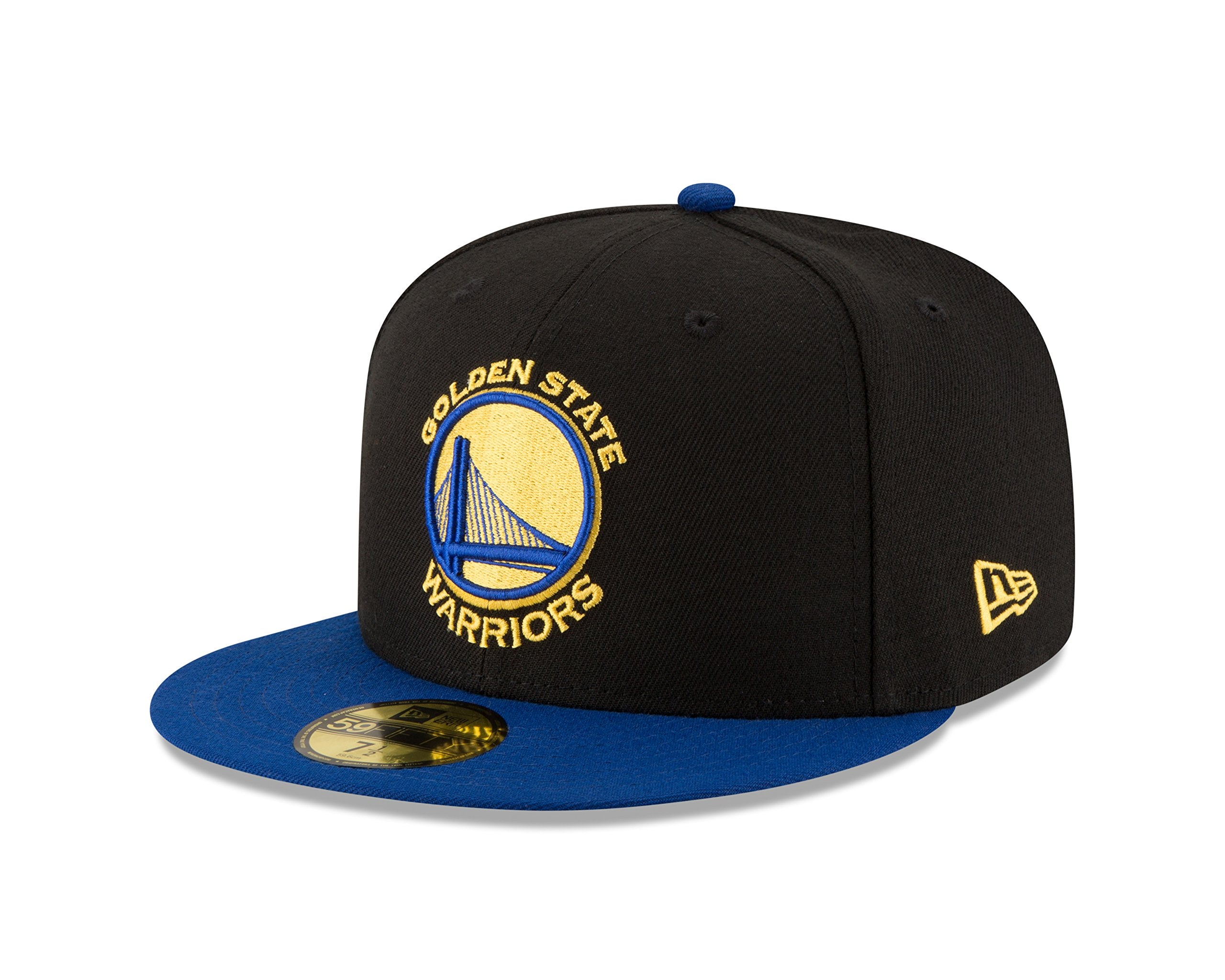Nba Golden State Warriors Men'S 2-Tone 59Fifty Fitted Cap, 7.375, Black