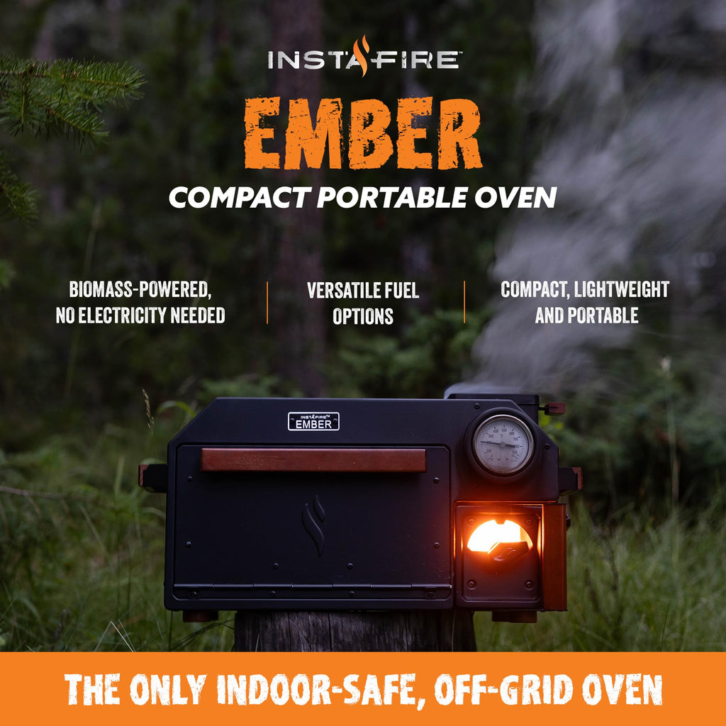 Instafire Ember Oven (Compact, Off-Grid, Camping, Emergency)