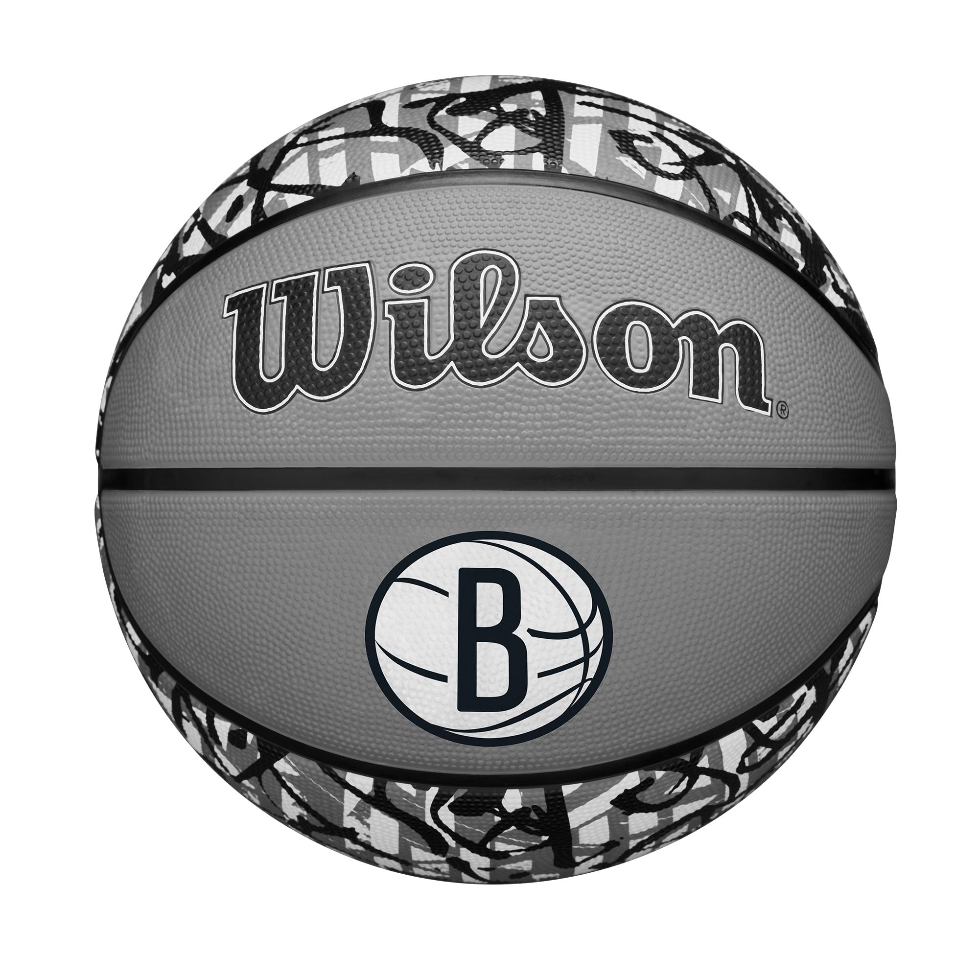 Wilson Nba Team Graffiti Basketball - Brooklyn Nets, Size 7-29.5''