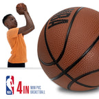 Franklin Sports Nba Los Angeles Lakers Mini Over The Door Basketball Hoop - Kids Indoor Mini Hoop With Ball - Nba Fan Shop Toy F