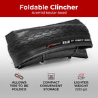 Fincci 700 X 38C Bike Tire Foldable 40-622 With Nylon Protection For Electric Road Mountain Mtb Hybrid Bike Bicycle Tires
