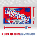 Franklin Sports Kansas Over The Door Basketball Hoop - Kids Indoor Basketball Hoop With Mini Ball - Fan Shop Toy For Bedroom + O