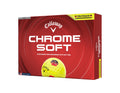 Callaway Golf Chrome Soft 2026 Golf Balls(Yellow Tru Track,One Dozen)