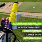 Aero-Swing Aero-Whip Driver Size Golf Swing Warm Up, Tempo Trainer, And Swing Speed Aid, Practice Equipment Tools Kit For Adults