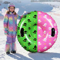 Sotiff 1 Pack Snow Tubes for Kids, 36 Inch Thickened Heavy Duty Inflatable Snow Sleds for Winter with Sturdy Handles Durable Win