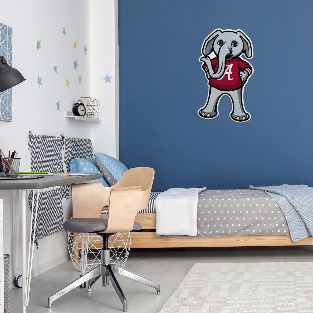 Rico Industries Ncaa Alabama Crimson Tide Mascot Shape Cut Pennant - Home And Living Room D  Cor - Soft Felt Ez To Hang, 18X0.10