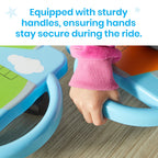 hand2mind Green Plane Glider Scooter Board, Floor Scooter Board, Gross Motor Toys, Kids Exercise & Physical Education Equipment,