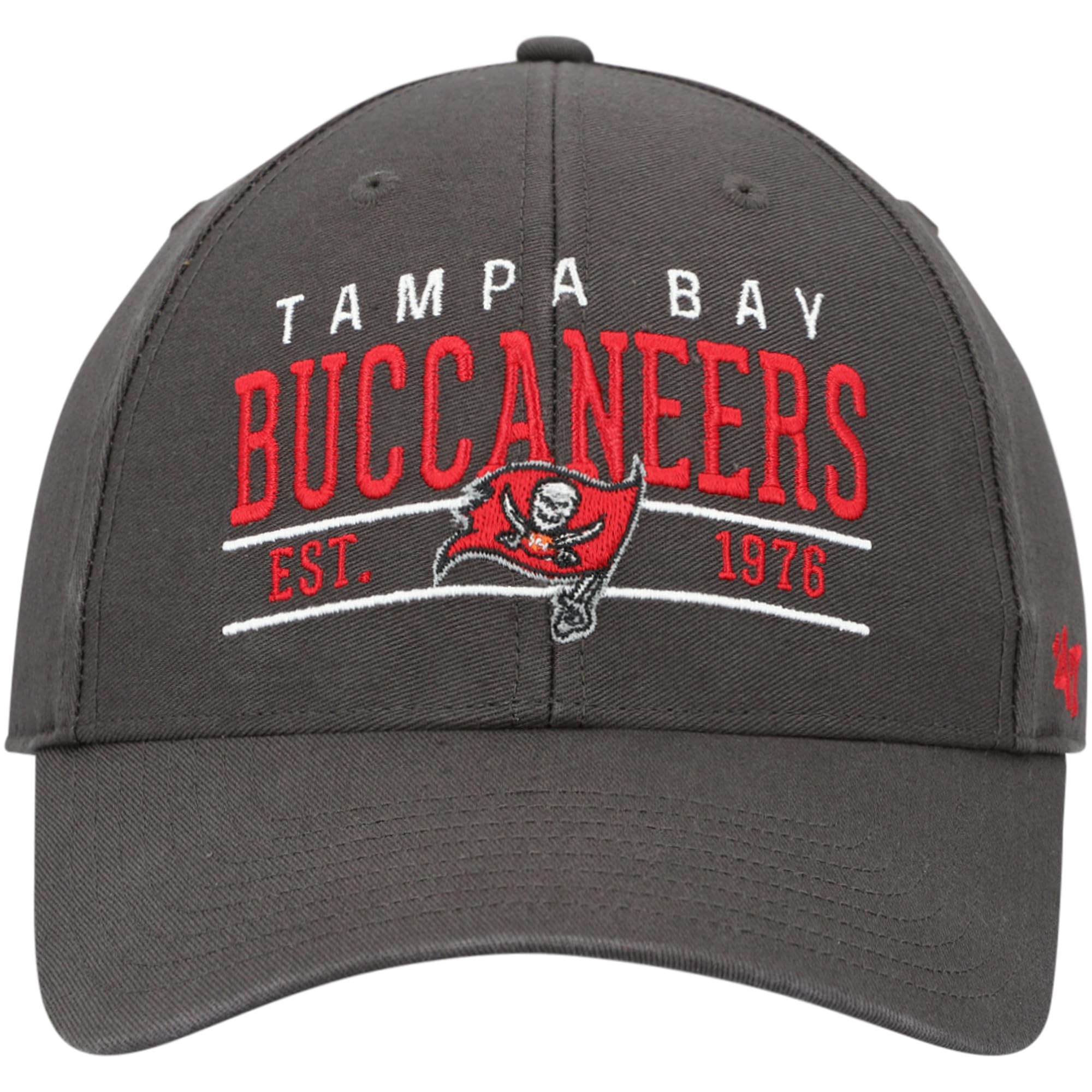 47 Men'S Graphite Tampa Bay Buccaneers Centerline Mvp Adjustable Hat