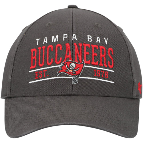 47 Men'S Graphite Tampa Bay Buccaneers Centerline Mvp Adjustable Hat