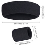 6 Pcs Neon Sweatbands Set Includes 2 Headband And 4 Wristbands Breathable Terry Cloth Athletic Bands For Gym Basketball Tennis Y