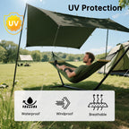 Free Soldier Camping Tarp Waterproof Portable Multifunctional Outdoor Camping Traveling Awning Backpacking Shelter Rain Tarp (Da
