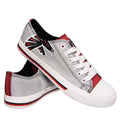 FOCO Atlanta Falcons NFL Womens Glitter Low Top Canvas Shoes - 9