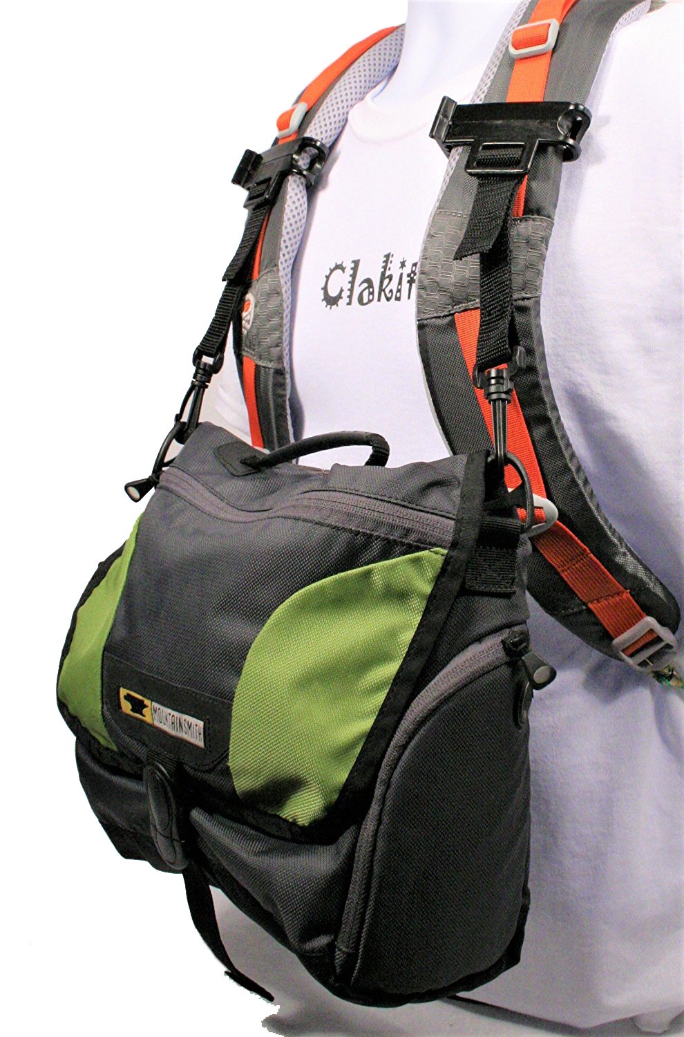Clakit Gear Clip (Pack Of 3), Multipurpose Fastener For Clipping Accessories To Front Backpack Straps