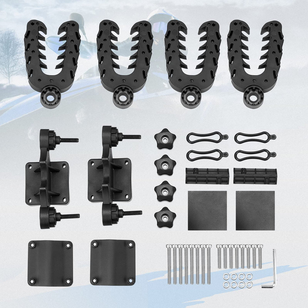 Kemimoto Double Tool Holder For Atv, Tool Mount For Atv, Bow Rack Tool Grips With Rubber Straps Compatible With Hunting Bike Mob