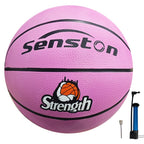 Senston Kids Junior Basketball Balls Size 5 Basketballs Outdoor/Indoor Game Basket Ball J503 With Pump