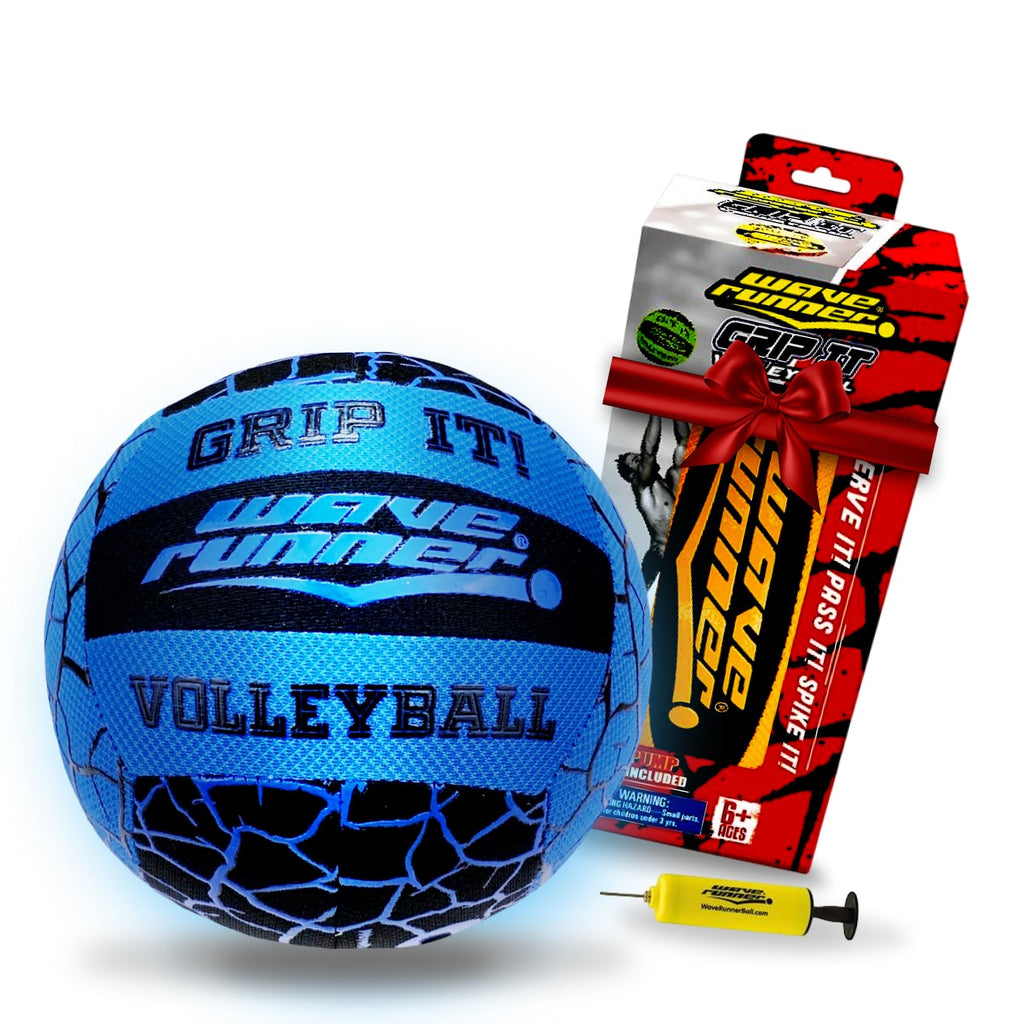 Wave Runner Waterproof Volleyball With Sure-Grip Technology - Perfect For Pool Games, Beach Volleyball And Indoor Pool - Durable