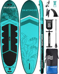 Skatinger 11'X34'' Extra Wide Inflatable Paddle Board, Up To 420Lbspaddle Boards For Adults, Stable Stand Up Paddle Board, 2 Peo