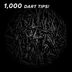 Viper Tufflex III 2BA Black 1000Ct Soft Dart Tips