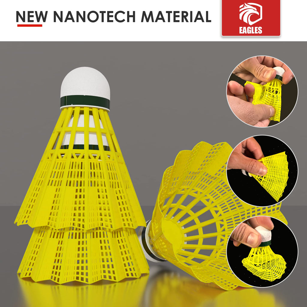 Badminton Birdies - Nylon Bedminton Shuttlecocks For Baseball/Softball Batting Training - Shuttle Balls For Indoor And Outdoor M