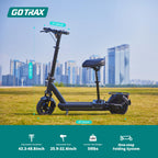Gotrax Eclipse Ultra Saddle Electric Scooter, 20MPH, 28Miles, Adjustable Handlebar Height, Foldable, Detachable Seat, Cruise Con