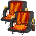 Seeutek Heated Stadium Seats for Bleachers, Portable Stadium Seats with Back Support, USB 3 Levels Bleacher Chairs with Back and