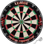 Viper By Gld Products Resolute Dart Backboard Ready To Play Bundle With League Sisal Dartboard, Throw Line, Steel Tip Darts In A
