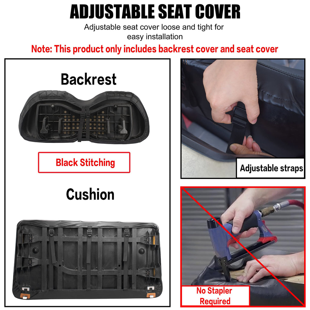 Nokins Golf Cart P Diamond Seat Cover For Golf Cart Club Car Precedent Original Regular Front Seat Cushion, No Stapler Required,