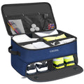 YOREPEK Large 2 Layer Golf Trunk Organizer for 2 Size 14 Pair Shoes, Car Golf Locker with Separate Ventilated Compartment, Golfi