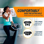 Bikeroo Extra Padded Bike Seat - Comfortable Bike Seats For Men & Women - Compatible With Peloton, Nordictrack, Schwinn, Indoor