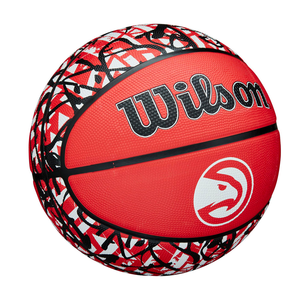 Wilson Nba Team Graffiti Basketball - Atlanta Hawks, Size 7-29.5''