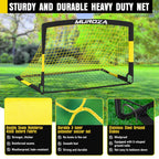 Kids Soccer Goals For Backyard Set, 2 Pack Of 4X3 Ft Portable Pop Up Soccer Nets With Soccer Ball, Cones, Complete Training Equi