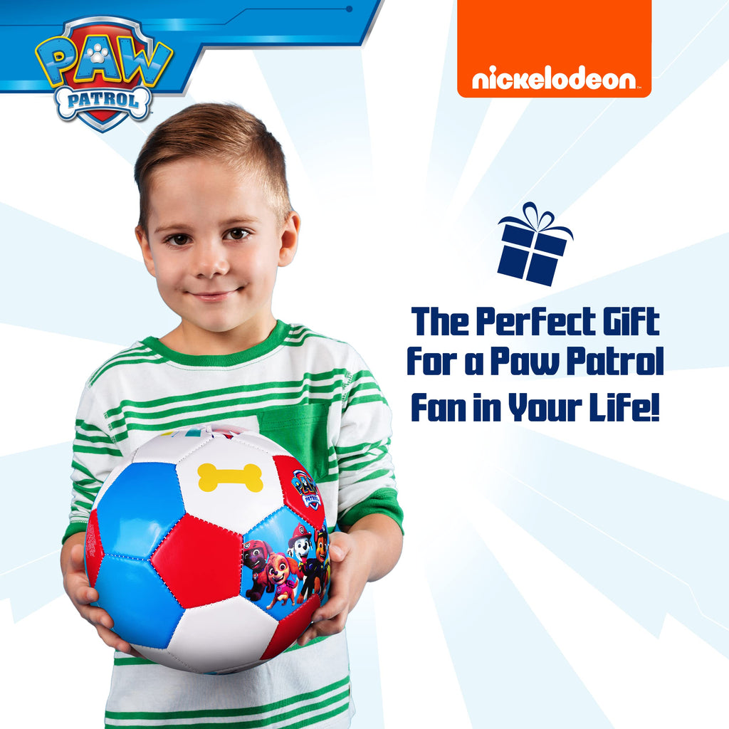 PAW Patrol Kids Soccer Ball Size 3, Marshall, Skye, Everest, and Chase Officially Licensed Futbol for Boys and Girls Soccer Play
