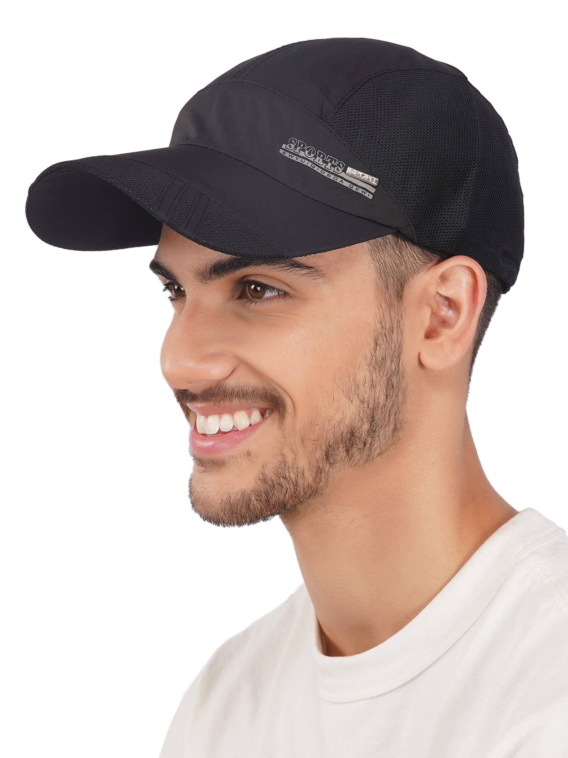 Isweven Cap For Men Women Unisex Topi | BoyS GirlS Skull Caps | Adjustable Size Buckle Closure Summer Sports Cricket Gym Light