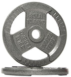 Fitvids Cast Iron Plate Weight Plate For Strength Training And Weightlifting, 2-Inch Center, 35Lb (Set Of 2)