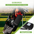 Goburos Golf Glove Holder, Golf Glove Case With A Pair Of Golf Gloves Stretcher With Hook, Protective Golf Accessory Case For Te
