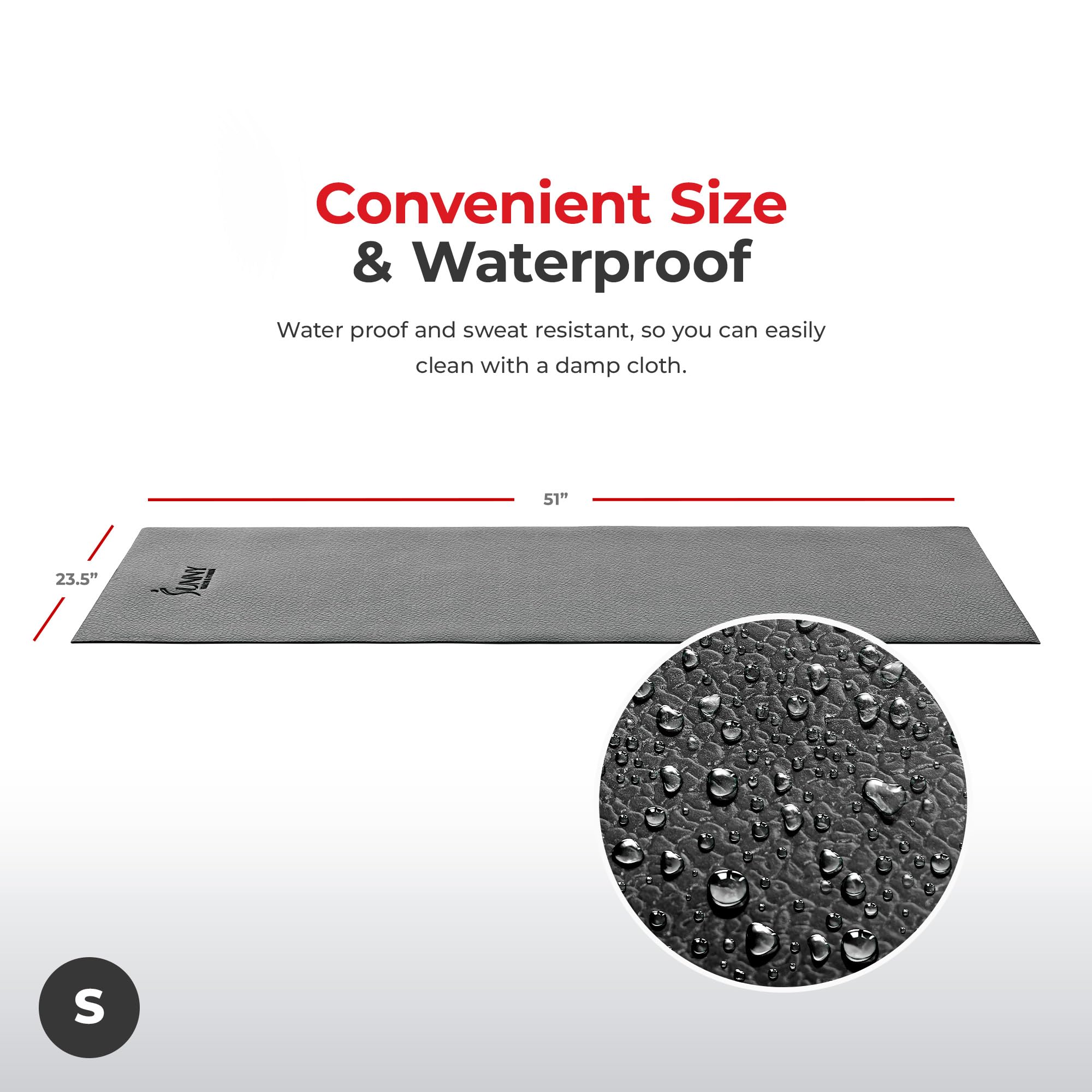 Sunny Health & Fitness Foam Fitness Equipment Floor Mat - Small - No. 083