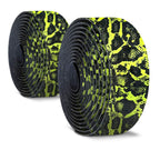 Alien Pros Bike Handlebar Tape Carbon Fiber (Set Of 2) Black Yellow - Enhance Your Bike Grip With These Bicycle Handle Bar Tape 
