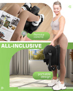 Funmily Under Desk Elliptical Machine With Large Lcd Display, Remote Control & Non-Slip Foot Straps - Quiet Magnetic Resistance,