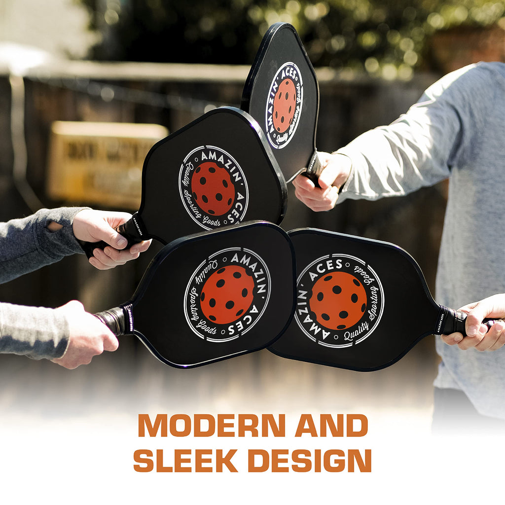 Amazin' Aces Pickleball Paddles - Pickleball Set - Usapa-Approved Pickleball Rackets For All Levels And Ages