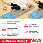 Airex Home Gym Physical Therapy Workout Yoga Exercise Foam Balance Pad With Waterproof And Tear Proof Design For Strength And Co