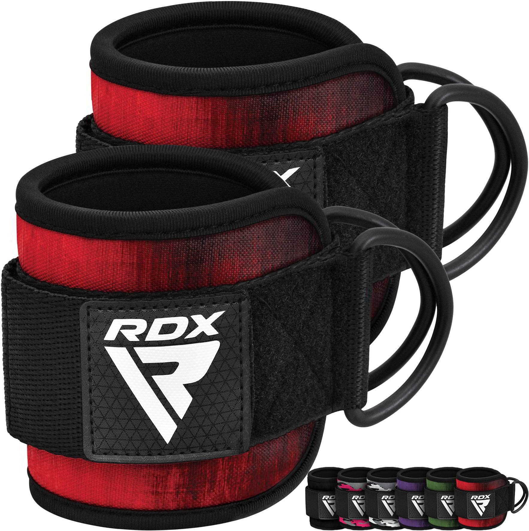Rdx Ankle Straps For Cable Machines Resistance Bands Attachment, 7Mm Neoprene Padded 10   X4   , Gym Wrist Cuff Women Men Home F