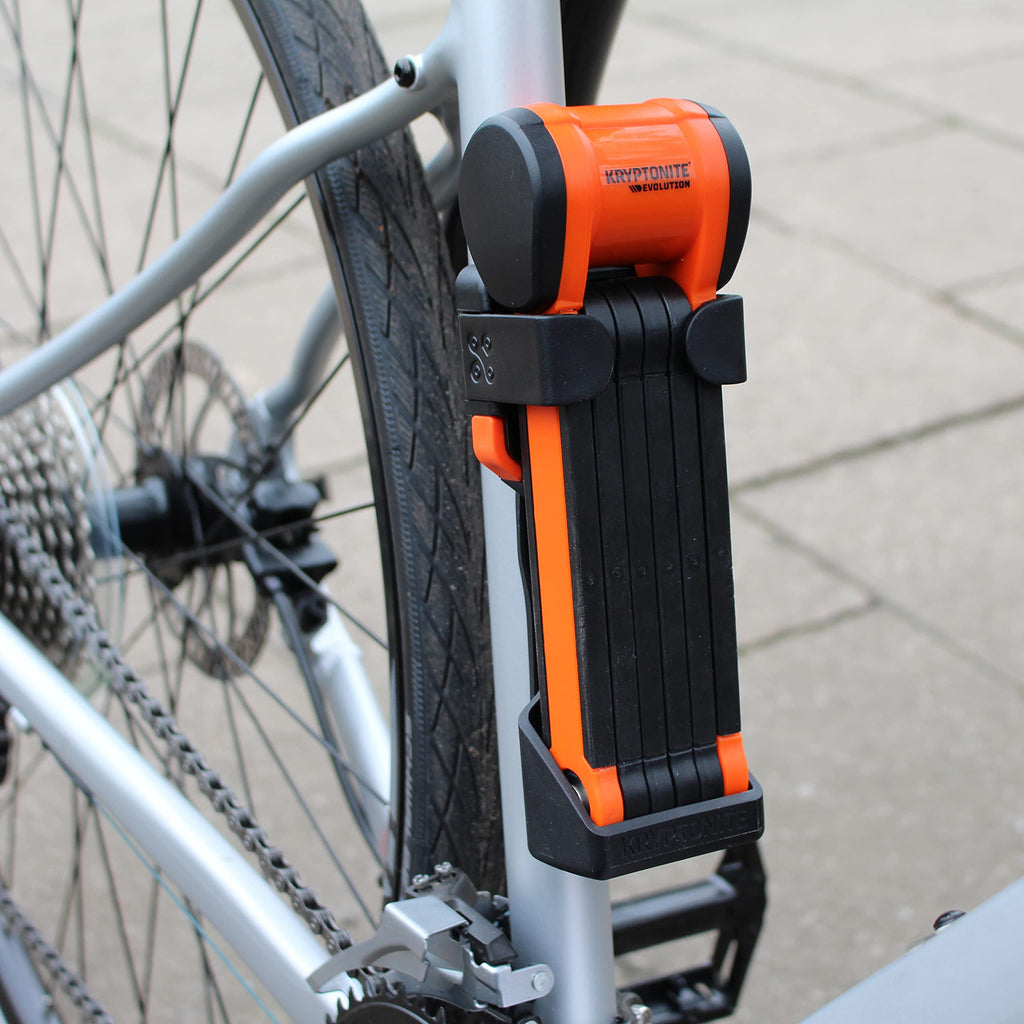 Kryptonite Evolution 790 Folding Bike Lock, Compact Lightweight High Security Anti-Theft Foldable Bicycle Lock With 2 Keys And M
