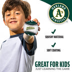 Franklin Sports Oakland Athletics Mlb Team Baseball - Mlb Team Logo Soft Baseballs - Toy Baseball For Kids - Great Decoration Fo