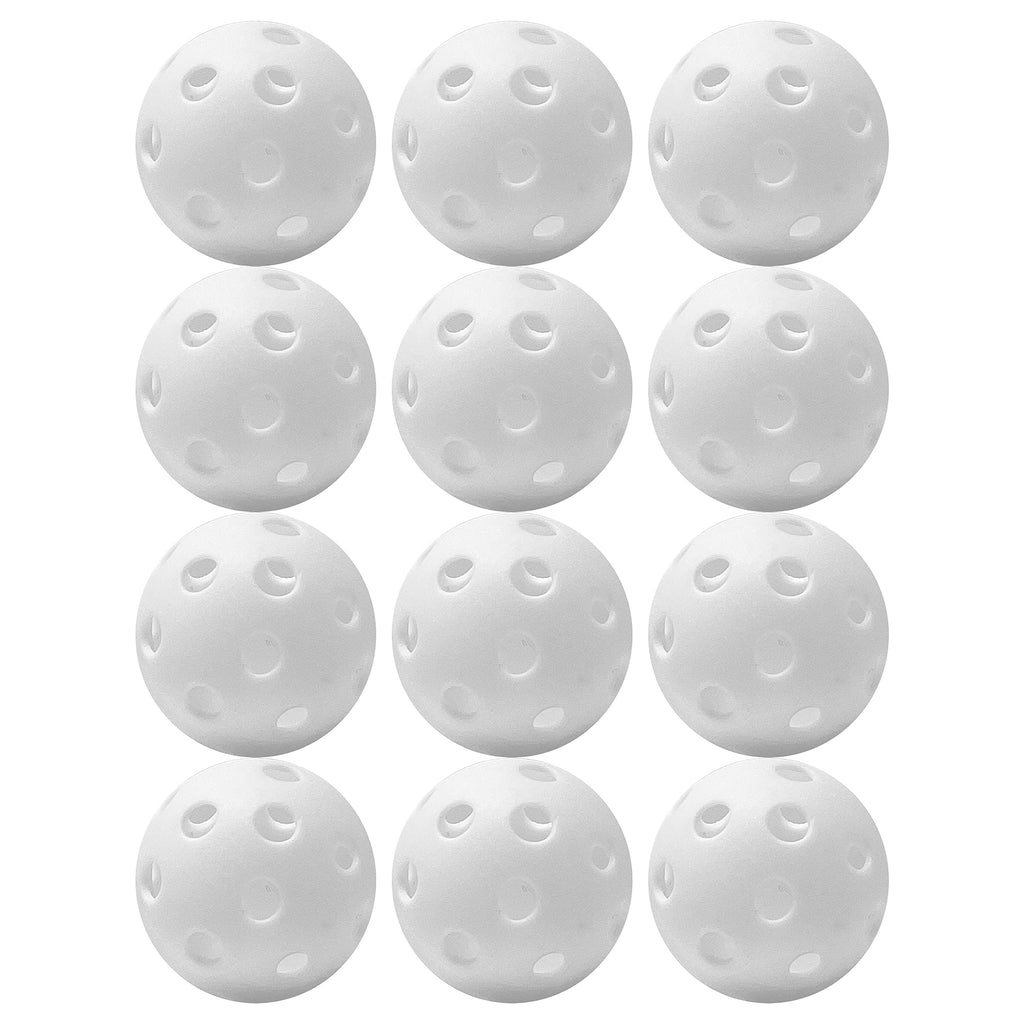 Franklin Sports Mini Plastic Baseballs - Mlb Indestruct-A-Ball Batting Practice Small Training Balls - 1.5''- White - 12 Pack