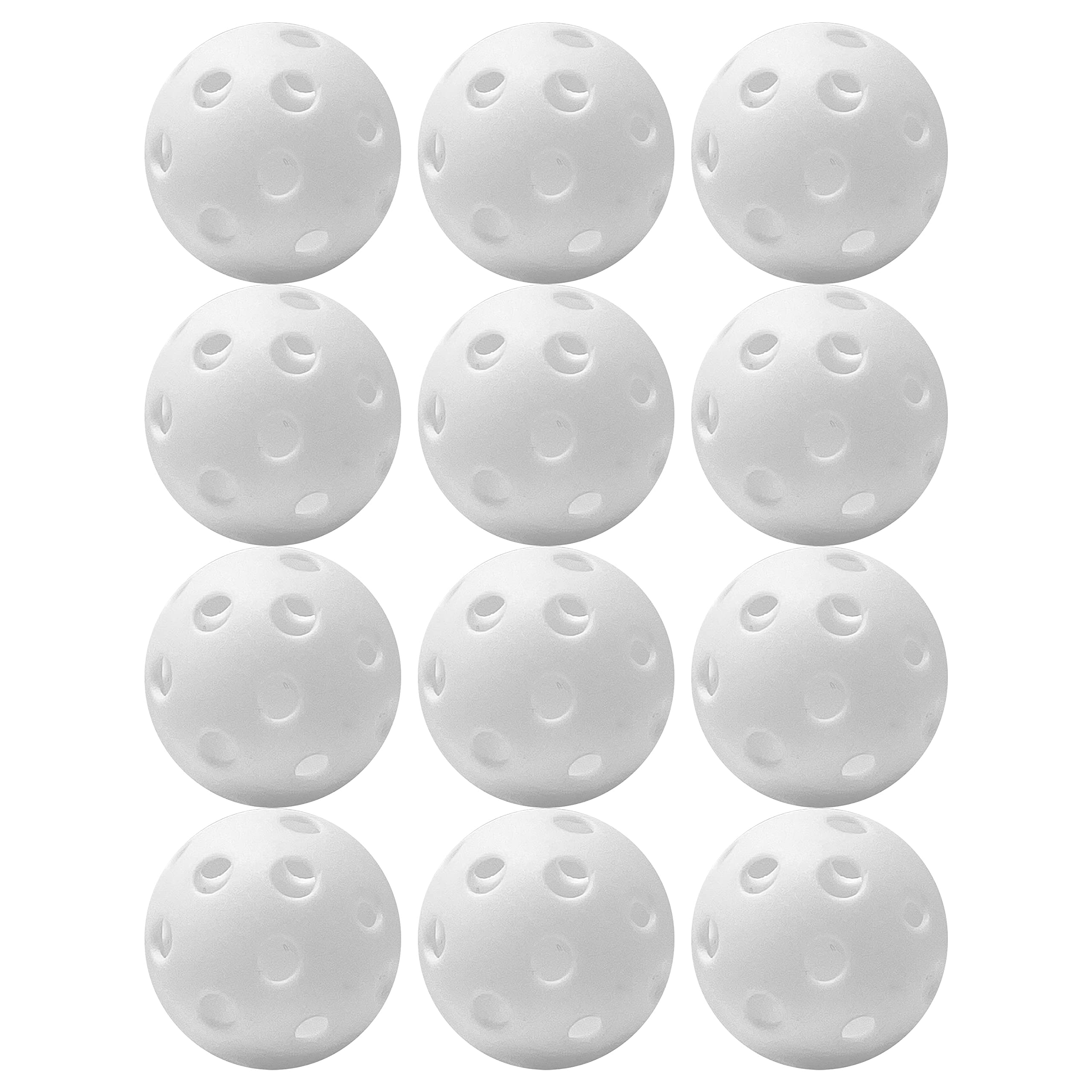 Franklin Sports Mini Plastic Baseballs - Mlb Indestruct-A-Ball Batting Practice Small Training Balls - 1.5''- White - 12 Pack