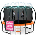 Trampoline for Kids and Adults - 8Ft 10Ft 12Ft 14FT 15Ft, 16Ft Trampoline with Net - ASTM Certified with Bonus Lights and Sprink